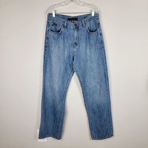 Calvin Klein Mens Blue Medium Wash Straight Leg Jeans Men's Size 34 32W x 32L